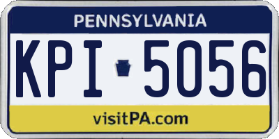 PA license plate KPI5056