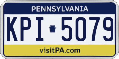 PA license plate KPI5079