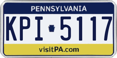 PA license plate KPI5117