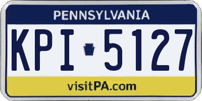 PA license plate KPI5127