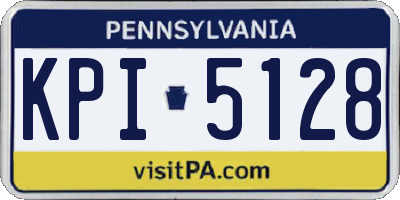 PA license plate KPI5128