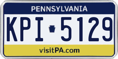 PA license plate KPI5129