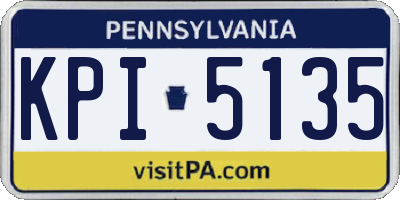 PA license plate KPI5135