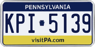 PA license plate KPI5139