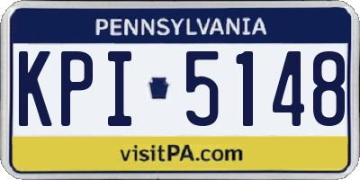PA license plate KPI5148