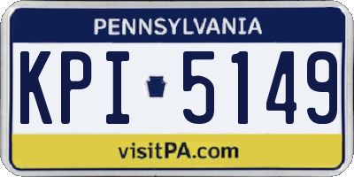 PA license plate KPI5149