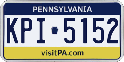 PA license plate KPI5152