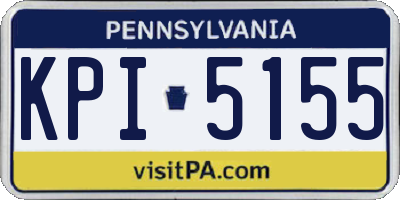 PA license plate KPI5155