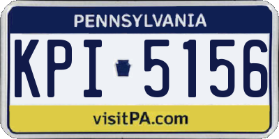 PA license plate KPI5156