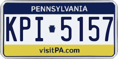 PA license plate KPI5157