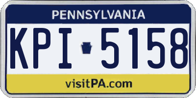 PA license plate KPI5158