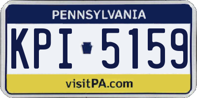 PA license plate KPI5159