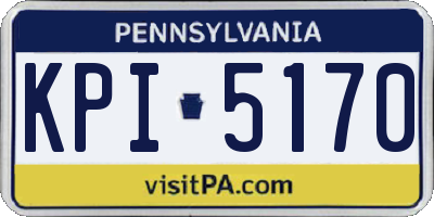 PA license plate KPI5170