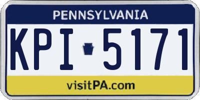 PA license plate KPI5171