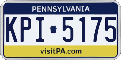 PA license plate KPI5175