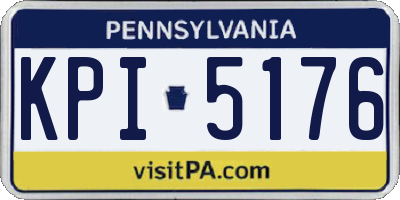 PA license plate KPI5176
