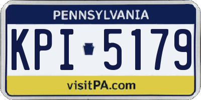 PA license plate KPI5179