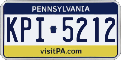 PA license plate KPI5212