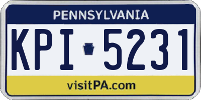 PA license plate KPI5231