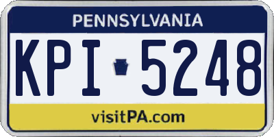 PA license plate KPI5248