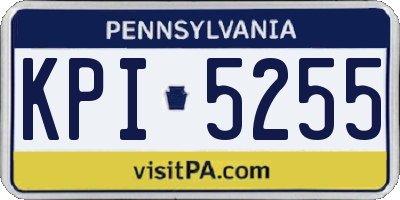 PA license plate KPI5255
