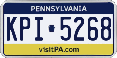 PA license plate KPI5268