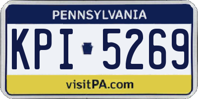 PA license plate KPI5269