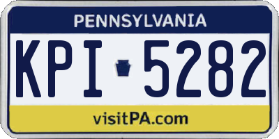 PA license plate KPI5282