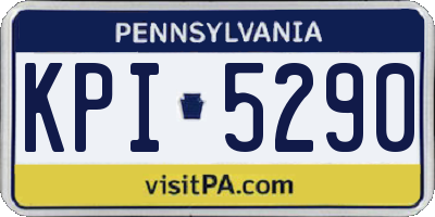 PA license plate KPI5290