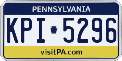 PA license plate KPI5296