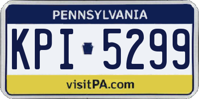 PA license plate KPI5299