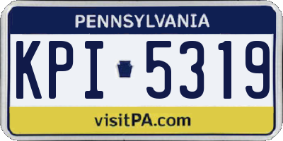 PA license plate KPI5319