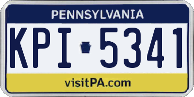 PA license plate KPI5341