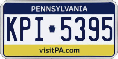 PA license plate KPI5395