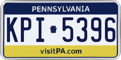 PA license plate KPI5396