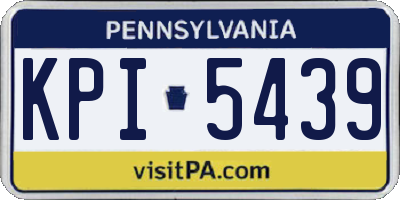 PA license plate KPI5439