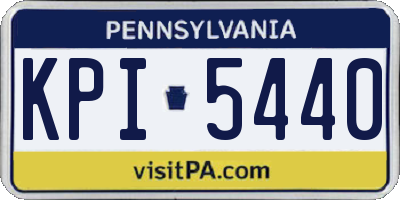 PA license plate KPI5440