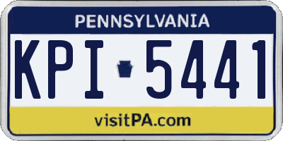 PA license plate KPI5441