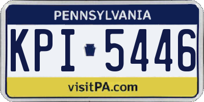 PA license plate KPI5446