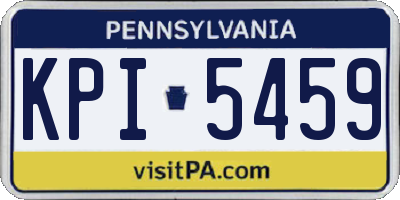 PA license plate KPI5459