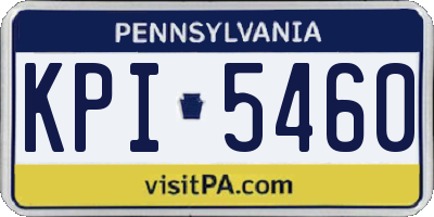 PA license plate KPI5460