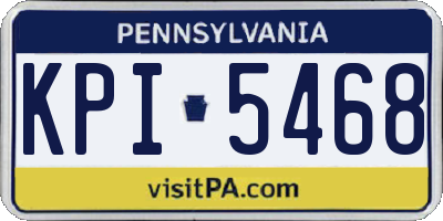 PA license plate KPI5468