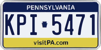 PA license plate KPI5471
