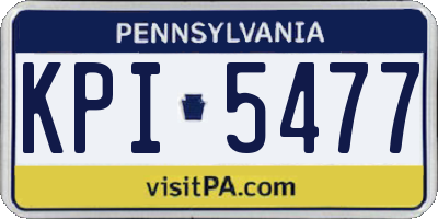 PA license plate KPI5477