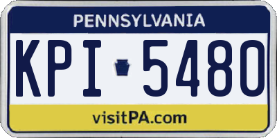 PA license plate KPI5480