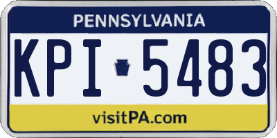 PA license plate KPI5483