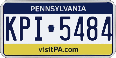 PA license plate KPI5484