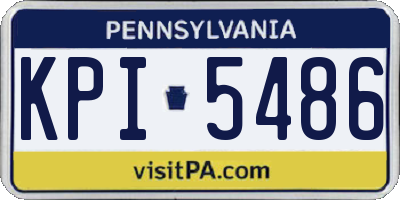 PA license plate KPI5486