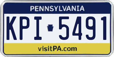 PA license plate KPI5491