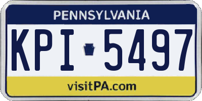 PA license plate KPI5497